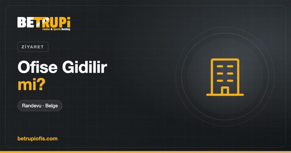 Betrupi ofisine ziyaret yapılıp yapılamayacağını anlatan yazı kapağı